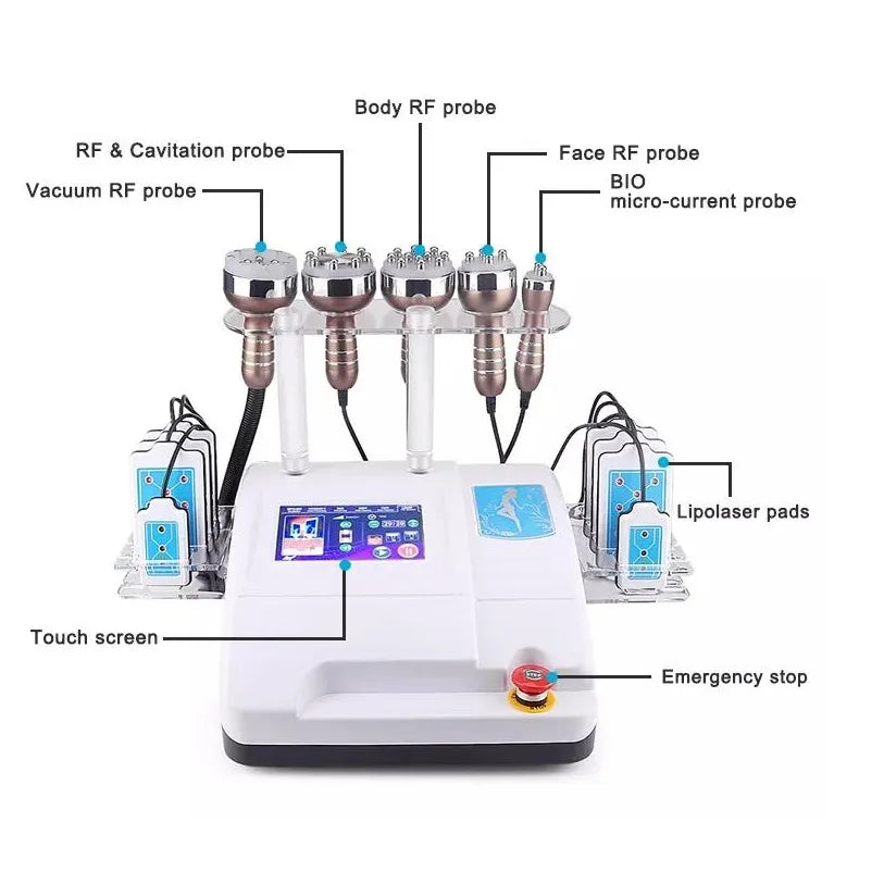 40K Cavitation Machine 6 In 1 For Fat Blasting