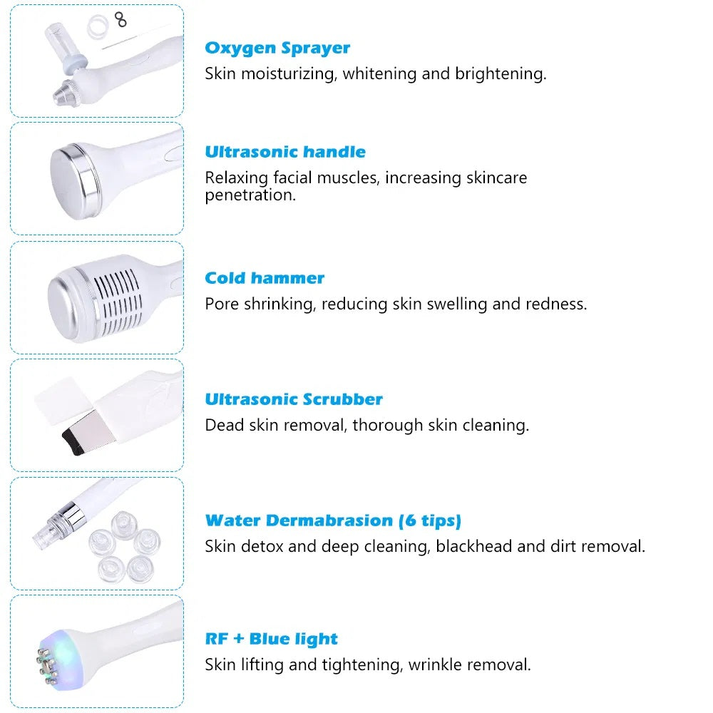 Hydro Dermabrasion 6-in-1 Facial Device