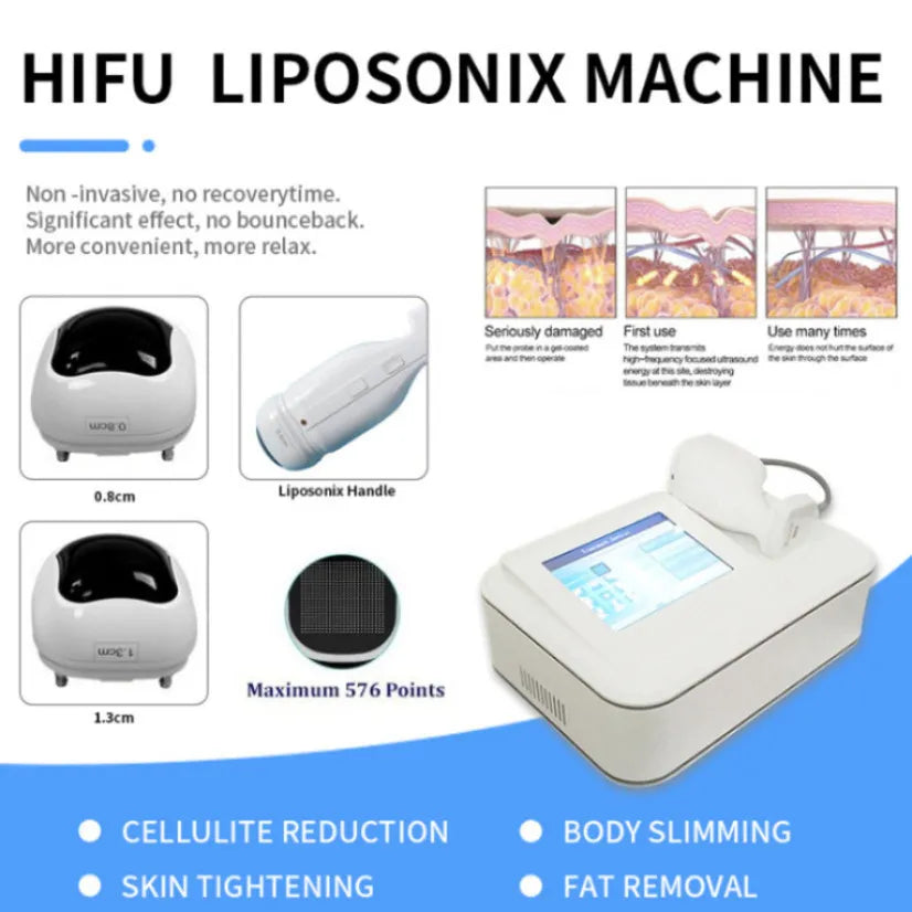 Portable Liposonic HIFU Body Slimming Machine