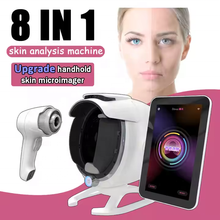 Bitmoji A6 Magic Mirror 3D Skin Analyzer with Handheld Microimager for Facial Analysis