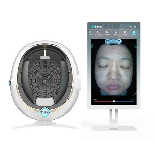 21.5-Inch AI Skin Analyzer Machine — Large-Screen Facial Scanner for Group Consultations