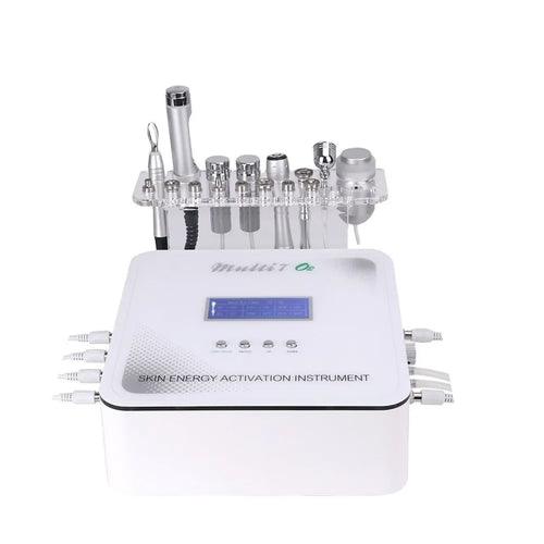 Microcurrent probe shown next to the ultrasound handle