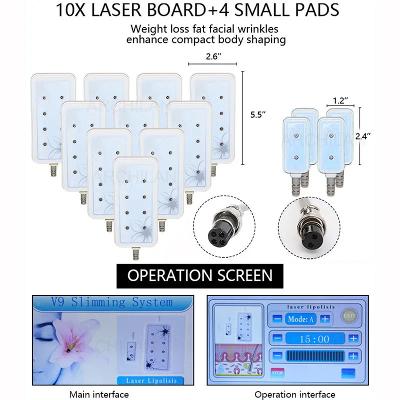 LumiLaser V9 Professional Diode Lipo Laser Slimming Machine